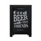 HBCY Creations Hanging or Tabletop Chalkboard with Legs/Wedding Table Sign/Kitchen Countertop Memo Board